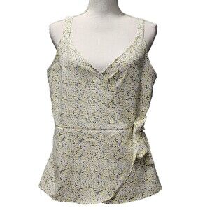 Banana Republic Women's Sleeveless Polka Dot Tie Around Blouse Sizes Medium